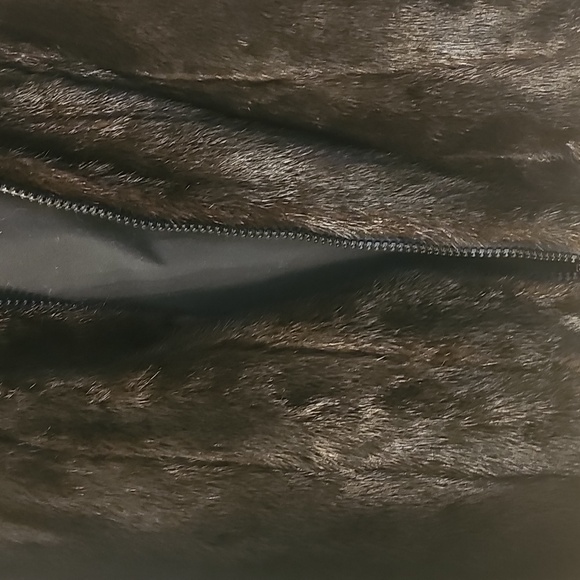 Elegant Black Mink Fur Bomber Jacket Small - Picture 3 of 5